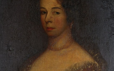 18th C English School Painting, Portrait of a Lady