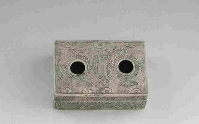 1912 chinese sterling silver spice box