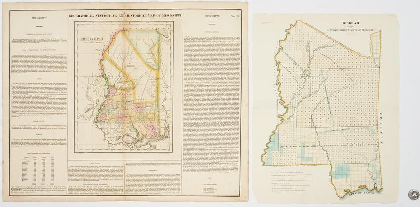 2 Mississippi Related Maps, Native American interest