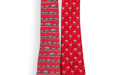 (2 Pc) Hermes Silk Neckties