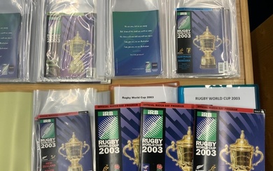 2003 Rugby World Cup Complete Programme Collection: All 48 p...