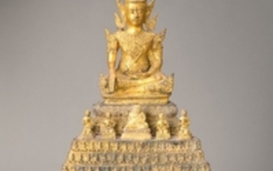 Large Buddha sculpture, Thailand, around 1880 -90,...