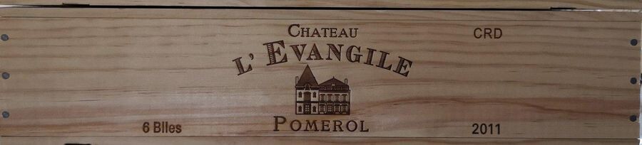 6 bouteilles CHÂTEAU L'EVANGILE - Pomerol...