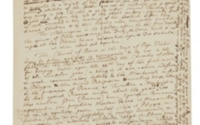 ISAAC NEWTON (1643-1727) Manuscrit autographe