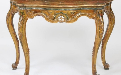 18th century Italian polychromed console table