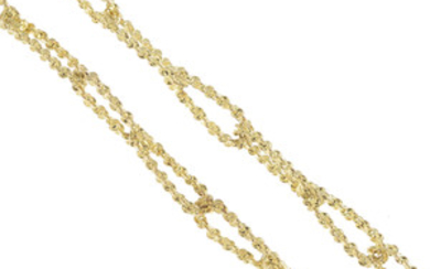 A 1970s 9ct gold necklace.