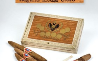 Emperor Francis Joseph I of Austria - 5 cigars in cigar box