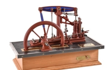 An exhibition quality 1 inch scale model of a live steam Sanderson Beam Engine Glasgow circa 1846