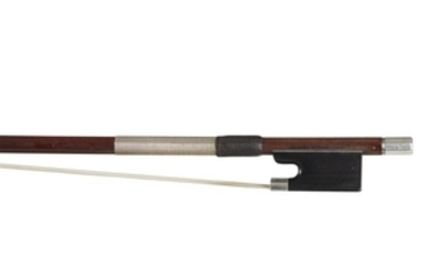 A Good Violin Bow by Carl Albert Nürnberger Silver-mounted...