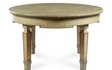 * An Italian Painted Extension Dining Table