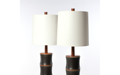 Jane & Gordon Martz (XX) Paire de lampes de table