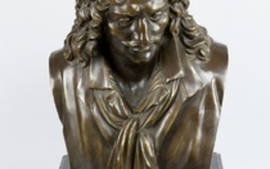 Jean Baptiste Molière (1622 1673) bust, looking to…