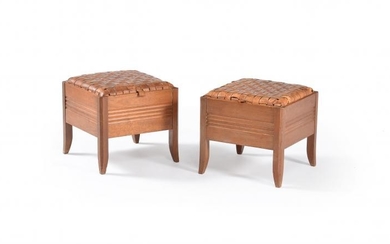 Liberty & Co. (attributed to), a pair of box stools