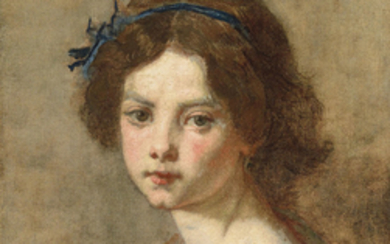 THOMAS COUTURE (SENLIS 1815 - 1879 VILLIERS-LE-BEL), Portrait de jeune fille