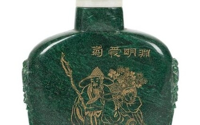 A 19th century Chinese snuff bottle from the Qing
