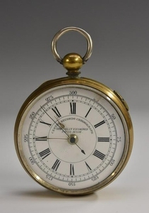 A 19th century Swiss Centre Seconds Chronograph pocket