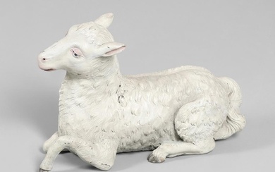 A CARVED GERMAN 'LAMM GOTTES' OR LAMB OF GOD. late 18th cent...