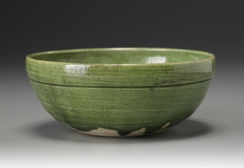 A CHINESE GREEN LEAD-GLAZED BOWL, LIAO DYNASTY