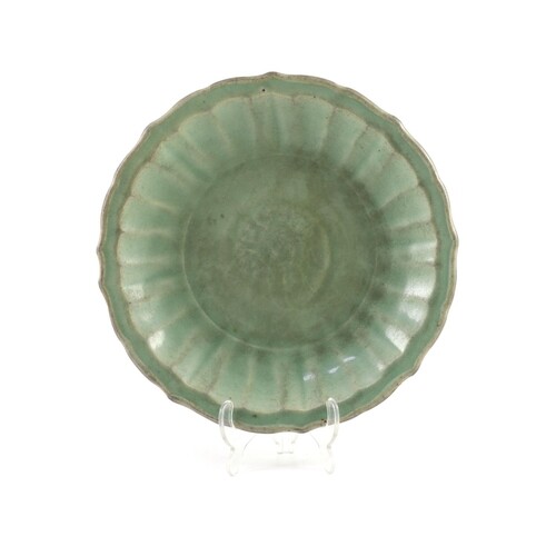 A Chinese Ming Longquan celadon dish, 15th/16th century, of ...