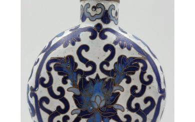 A Fine Chinese Cloisonne Snuff Bottle With An Impressed Mark