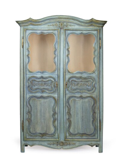 A French Provincial Style Painted Armoire