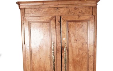 A French early 19th Century style fruitwood armoire