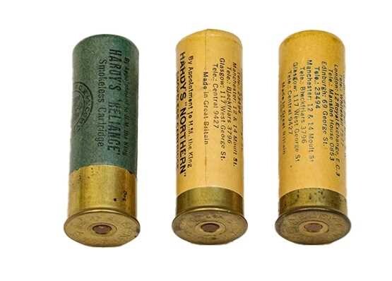 A Group Of Three Unused Shotgun Cartridges By Hardy Bros, Alnwick