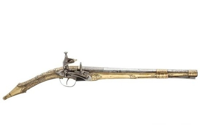 A "Rat tail" Miquelet-flintlock pistol, Albania, circa