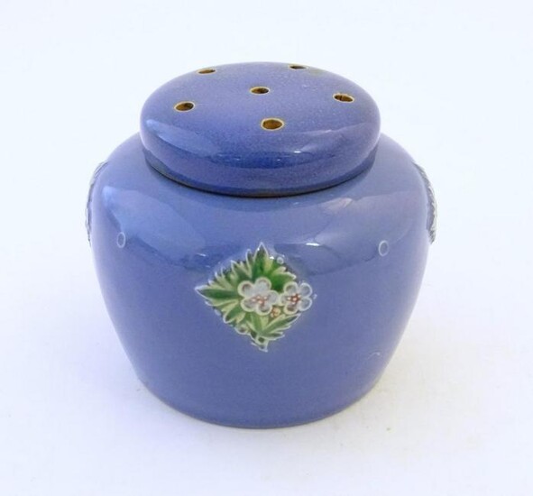 A Royal Doulton pot pourri jar with floral and foliate