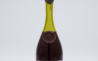 A bottle of spirit/brandy, Grande Fine Armagnac, Janneau, 1950, France.