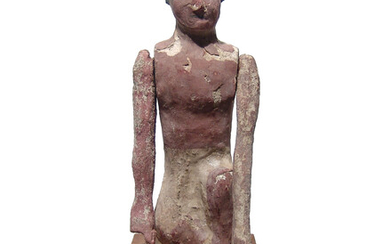 A nice Egyptian painted wood figure