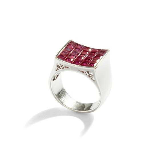 A ruby dress ring