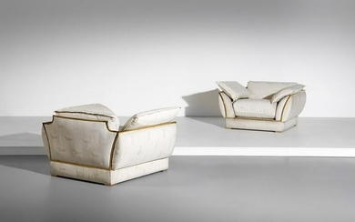 ALBERTO SMANIA Pair of armchairs.