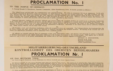 AMERICAN NOTICE IN OCCUPIED GERMANY