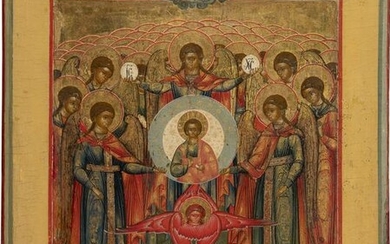 AN ICON SHOWING THE SYNAXIS OF THE ARCHANGELS