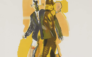 Allen Jones, British b.1937- He’s real, She’s real, 1964; lithograph...