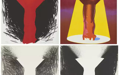 Allen Jones RA (b. 1937) 'Chalice' four prints published by Waddington Graphics, 1983