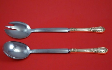 America Victorian by Lunt Sterling Silver Salad Serving Set Modern Custom 2pc