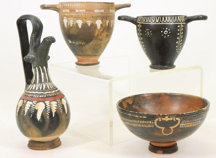 Ancient Greek Apulian Gnathia Ware Pottery