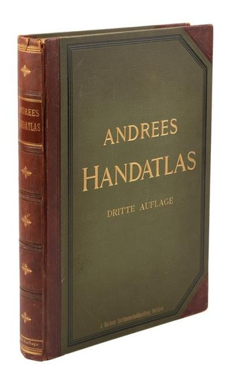 Andrees Handatlas with color maps, 1893