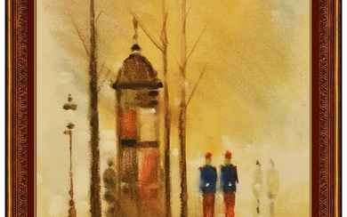 Anthony Robert Klitz Original Oil Painting On Canvas Signed Paris Cityscape Art