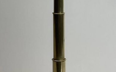 Antique Brass Telescope with Leather Barrel