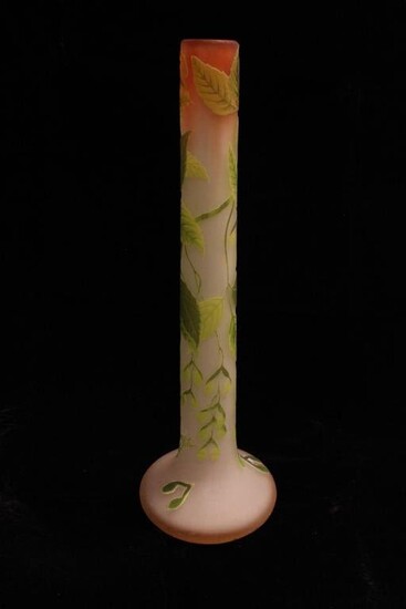 Art Glass Galle Vase,Signed