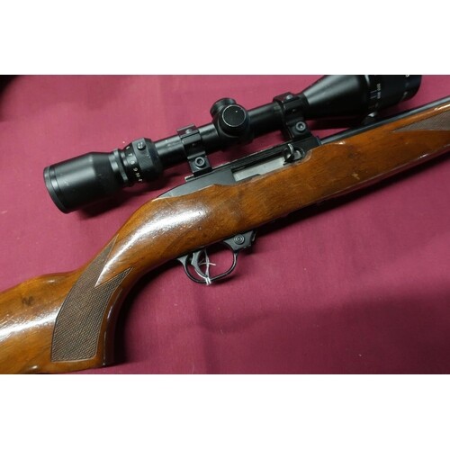 Aruga 10/22 .22 self loading rimfire rifle with walnut delux...
