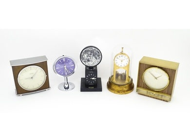 Assorted mantle clocks to include a WestClox Big Ben Repeate...