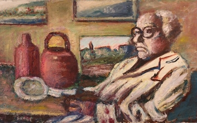 Autoritratto, Gino Brogi (Prato 1902 - 1989)