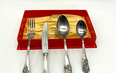 BERNDORFER SILVER-PLATED CHILDREN'S CUTLERY IN FAIRY TALE DESIGN: A CELEBRATION FOR LITTLE EATERS - VINTAGE.