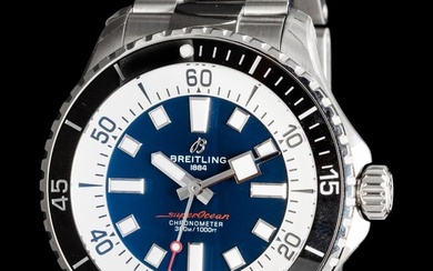 BREITLING, REF. A17376 STAINLESS STEEL 'SUPEROCEAN AUTOMATIC 44' WATCH