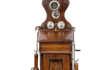 Bavarian Wall Telephone by Wetzer, c. 1900