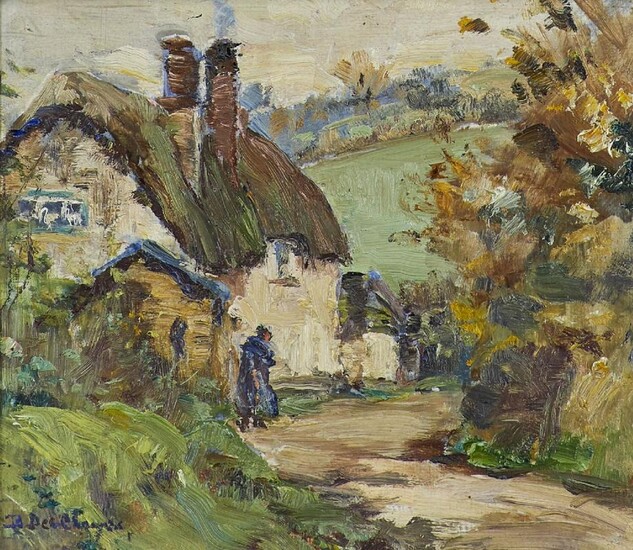 Berthe Des Clayes, British/Canadian 1890-1968- Country Lane;...